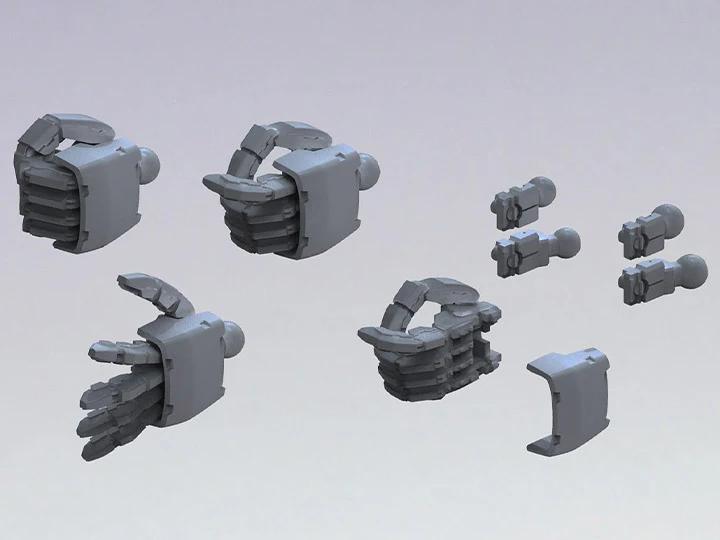 Builders Parts HD 1/144 MS Hand 02 (Zeon Dark Gray)